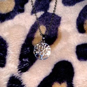 Tree diamond necklace